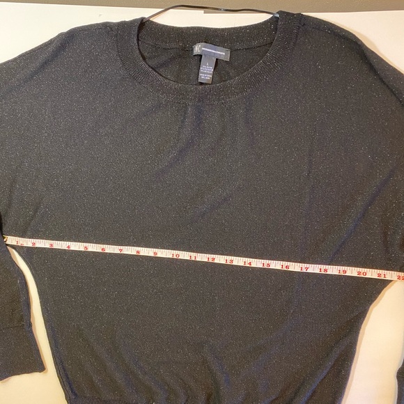 INC- ( international Concepts) Black Top. Large . Long Sleeves. NWT. - Picture 3 of 8